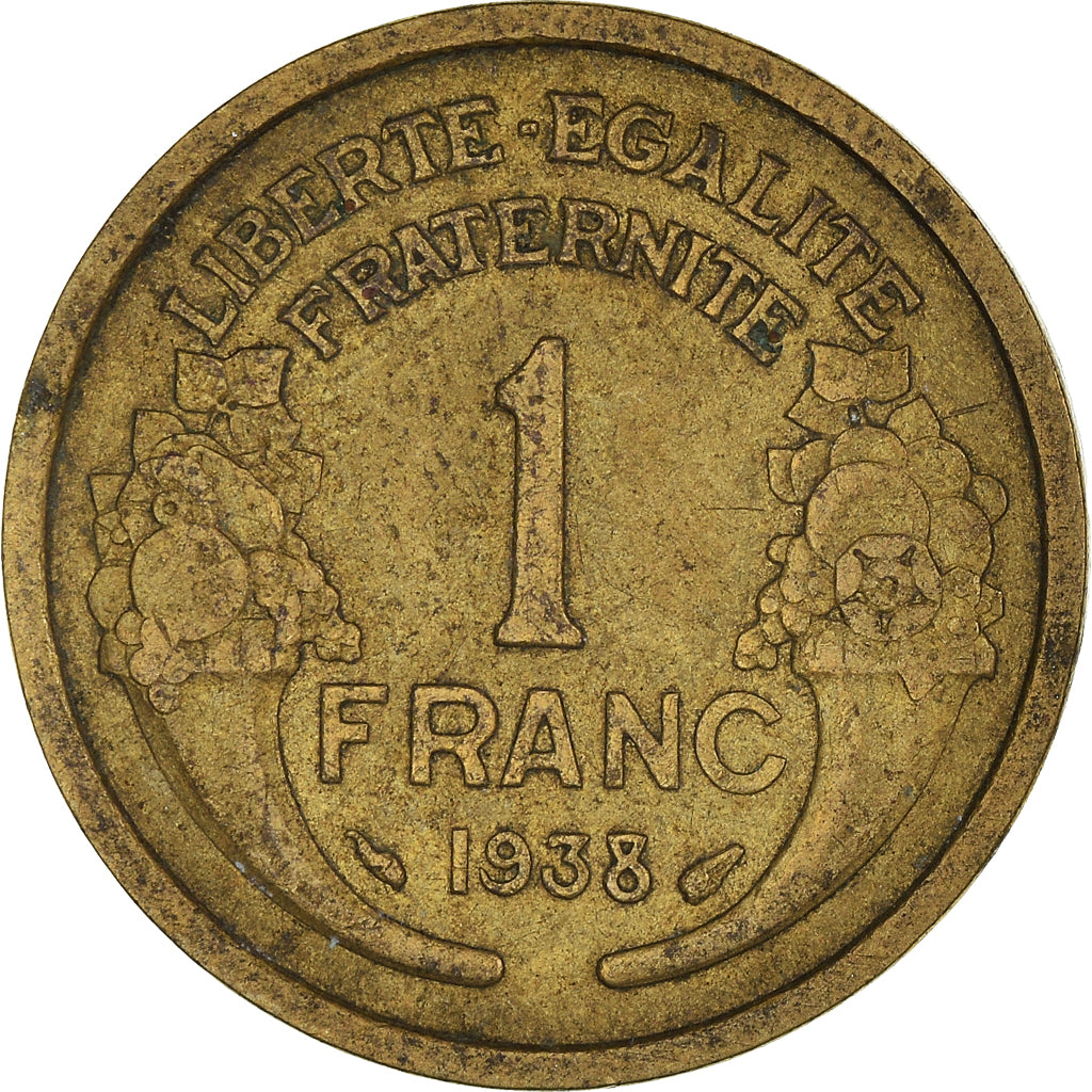 Monnaie, France, Franc, 1938
