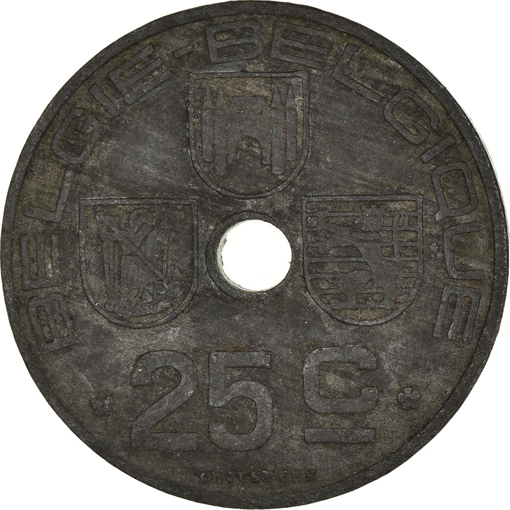 Monnaie, Belgique, 25 Centimes