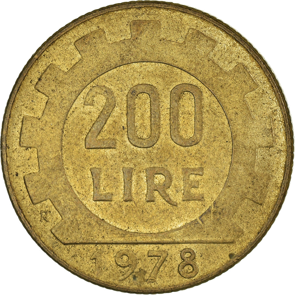 Monnaie, Italie, 200 Lire, 1978
