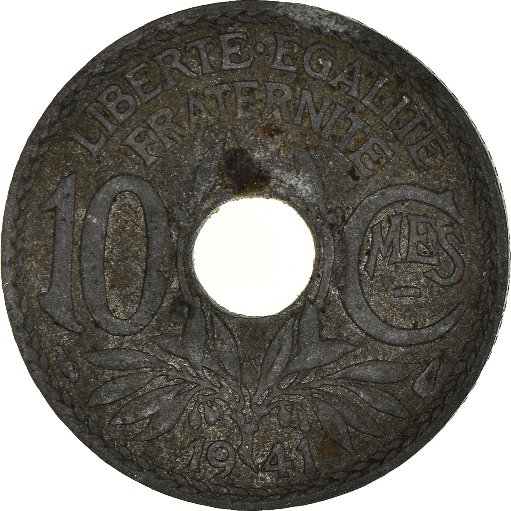 Coin, France, 10 Centimes, 1941