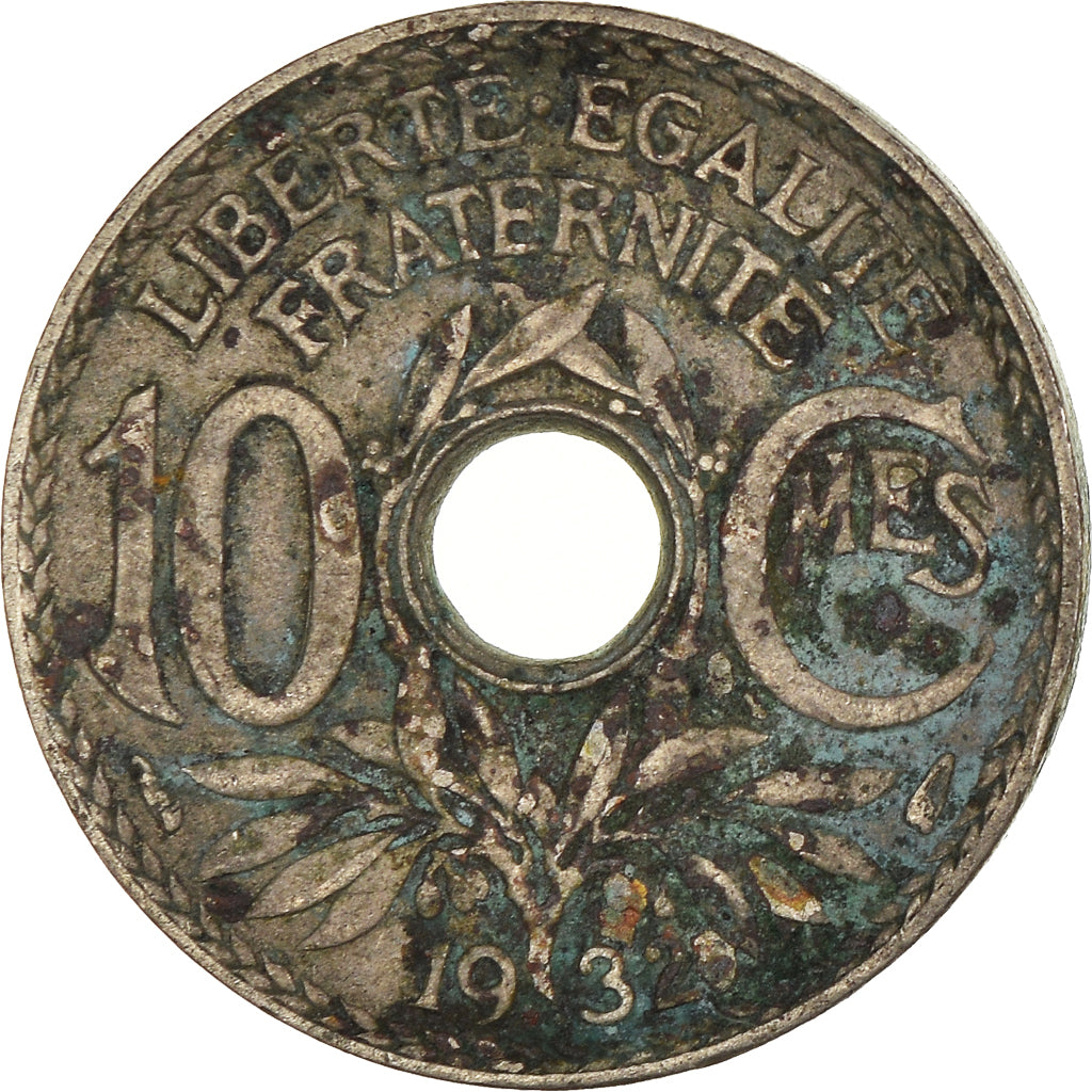 Moneda, Francia, 10 Centimes, 1932