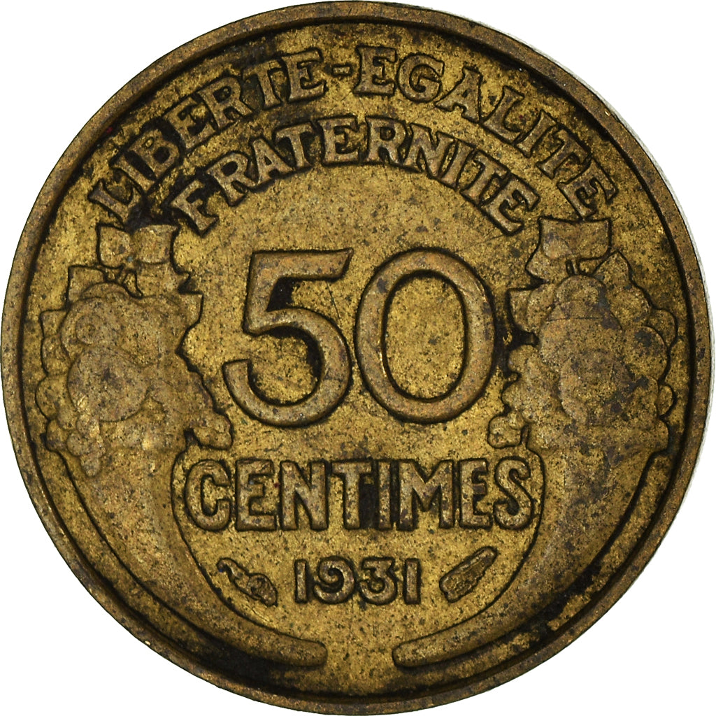 Münze, Frankreich, 50 Centimes, 1931
