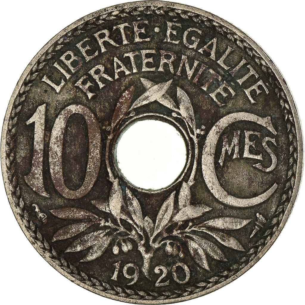 Coin, France, 10 Centimes, 1920