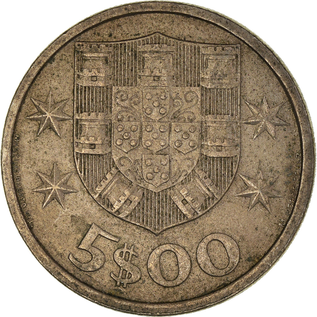 Moneta, Portogallo, 5 Escudos, 1975