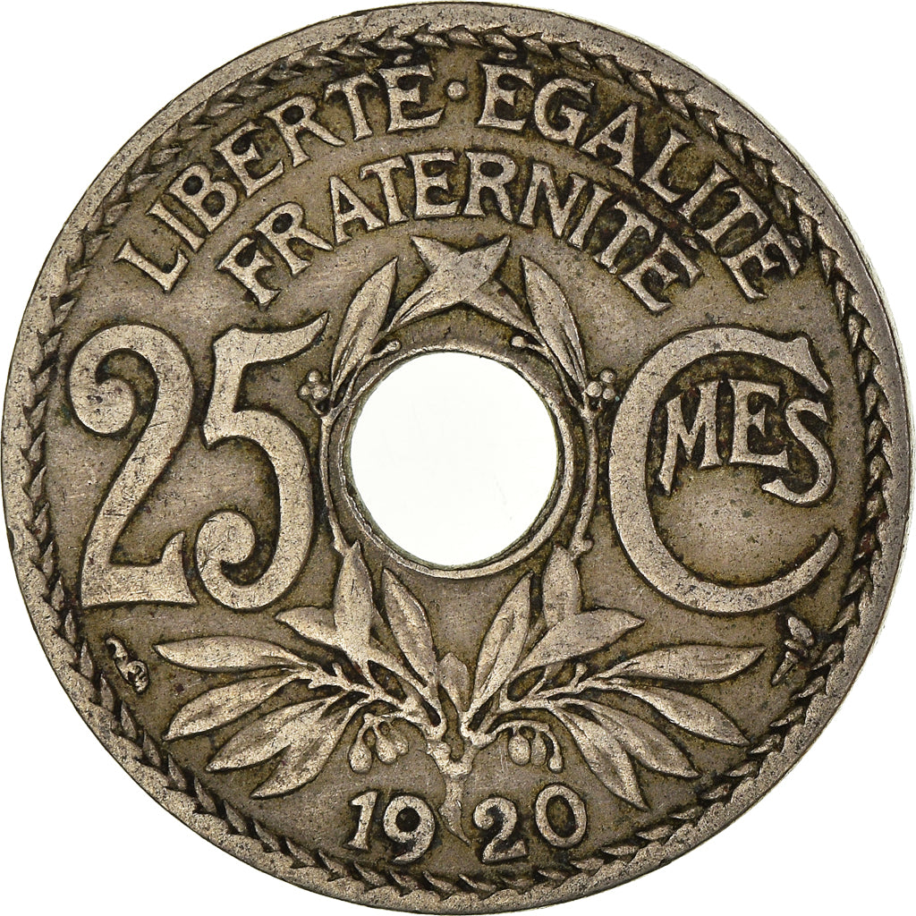 Moneta, Francia, 25 Centimes, 1920