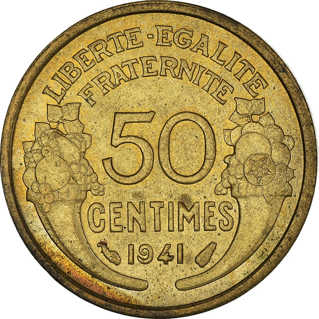 Münze, Frankreich, 50 Centimes, 1941