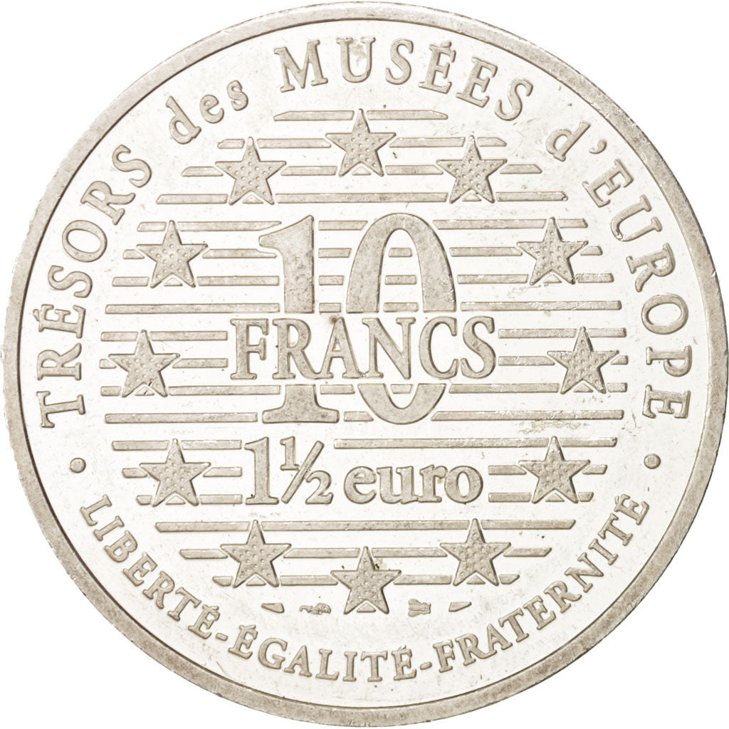 Moneda, Francia, 10 Francs-1.5 Euro, 1997, Paris, MBC, Plata, KM:1297