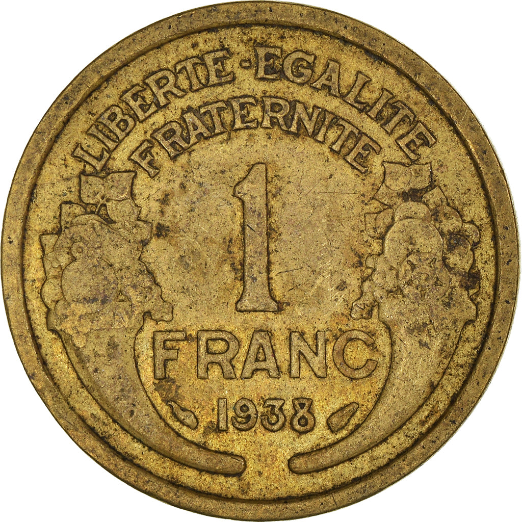Monnaie, France, Franc, 1938