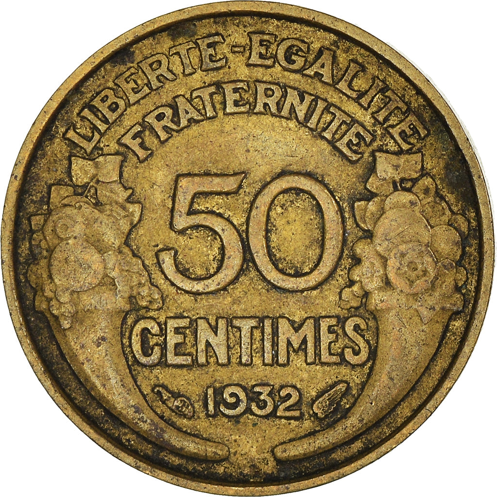 Münze, Frankreich, 50 Centimes, 1932