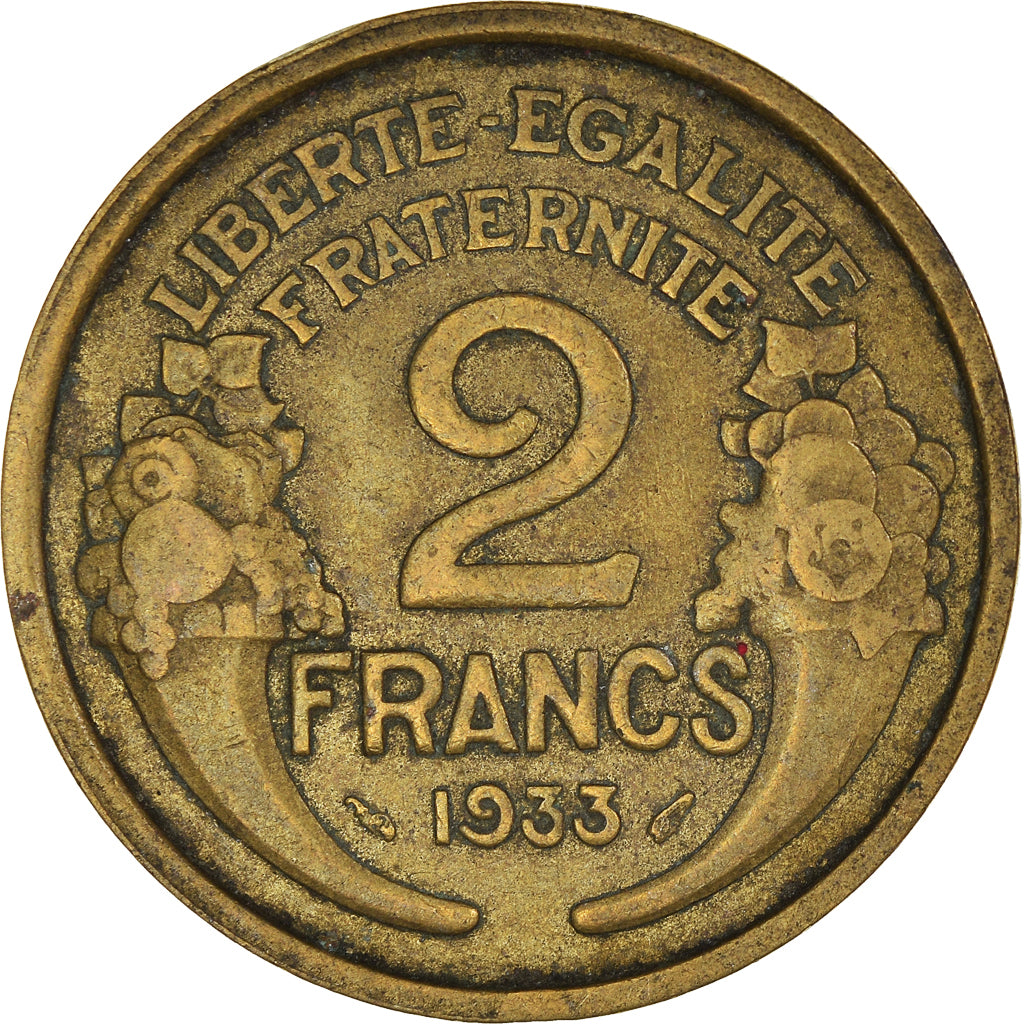 Moneta, Francia, 2 Francs, 1933