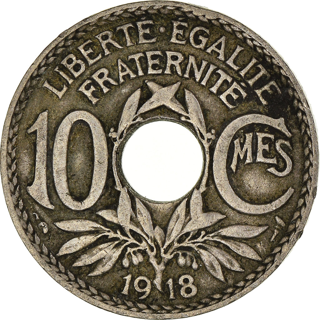 Münze, Frankreich, 10 Centimes, 1918