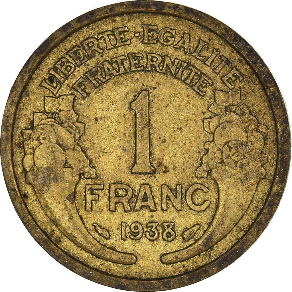 Münze, Frankreich, Franc, 1938