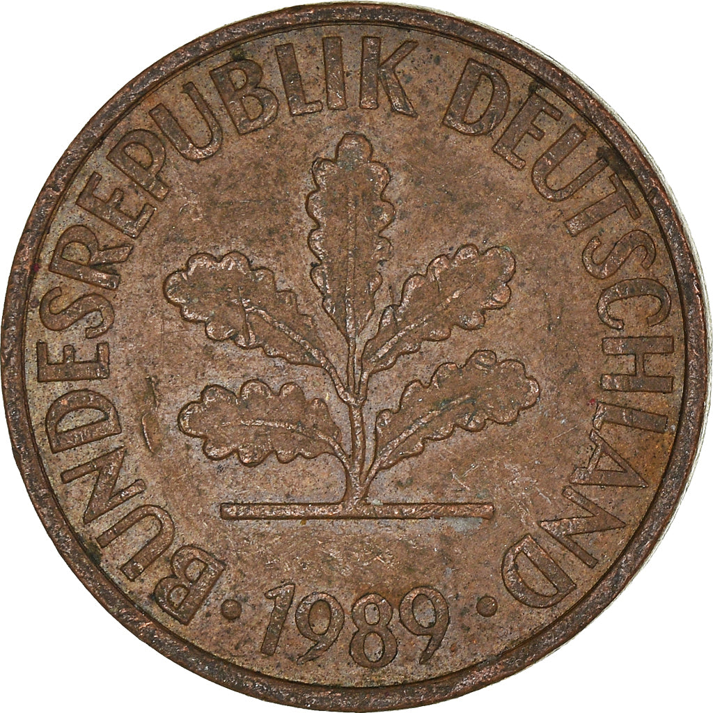 Coin, GERMANY - FEDERAL REPUBLIC, 2 Pfennig, 1989