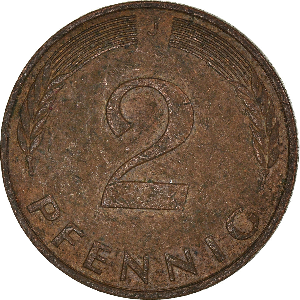 Coin, GERMANY - FEDERAL REPUBLIC, 2 Pfennig, 1989