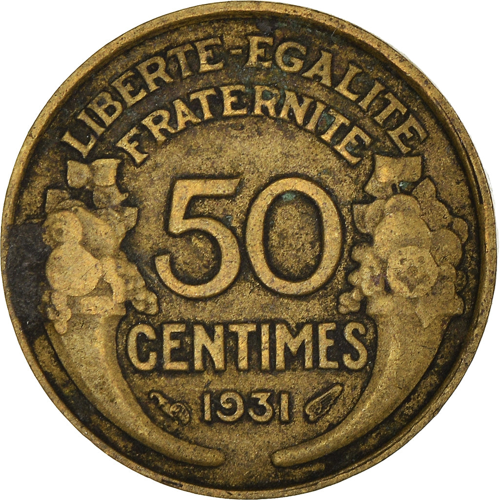 Moneta, Francja, 50 Centimes, 1931