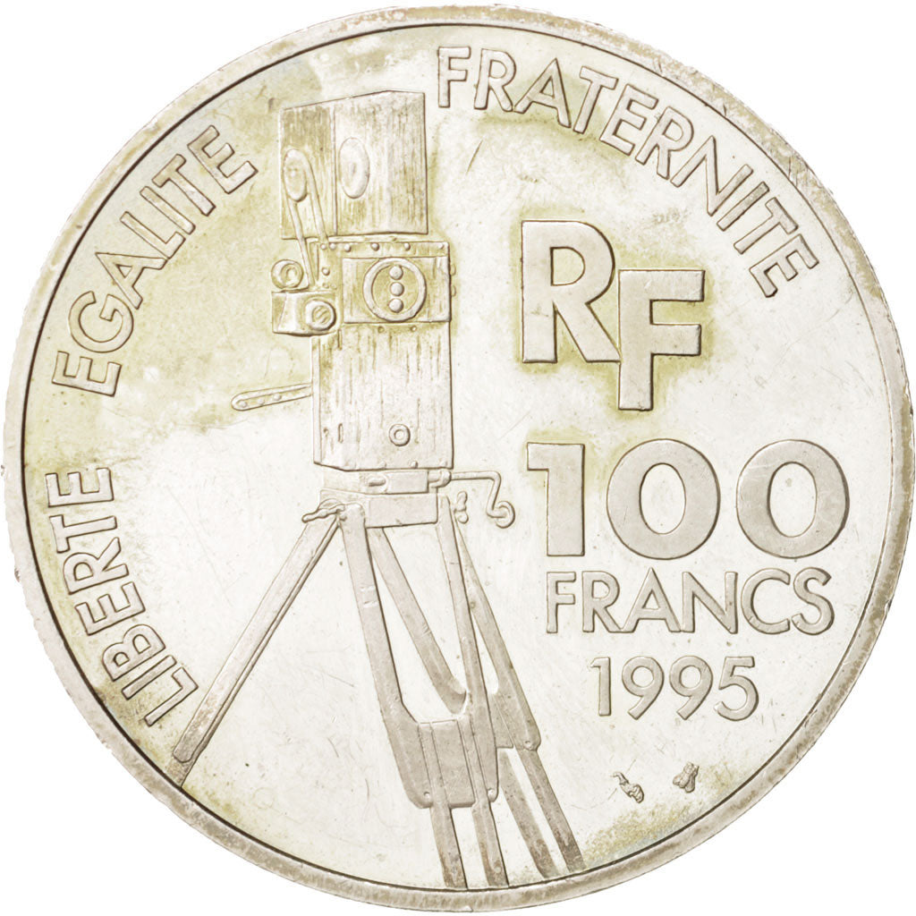 France, 100 Francs, Romy Schneider, 1995, Paris, EF(40-45), Silver, KM:1108