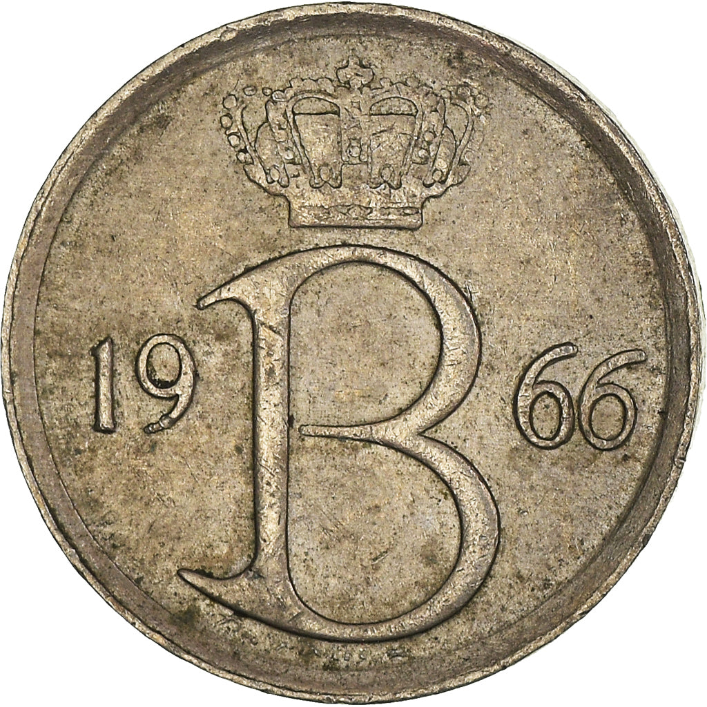 Moneta, Belgio, 25 Centimes, 1966
