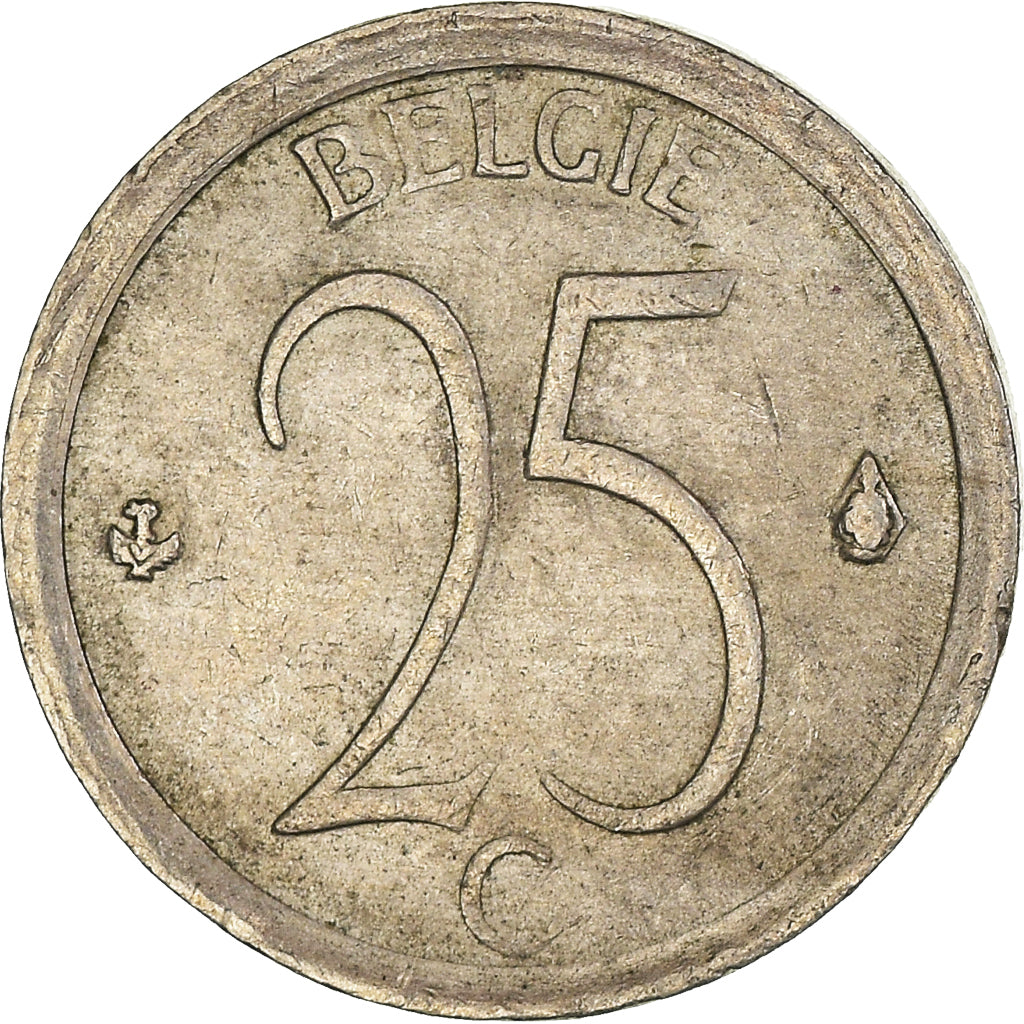 Moneta, Belgio, 25 Centimes, 1966