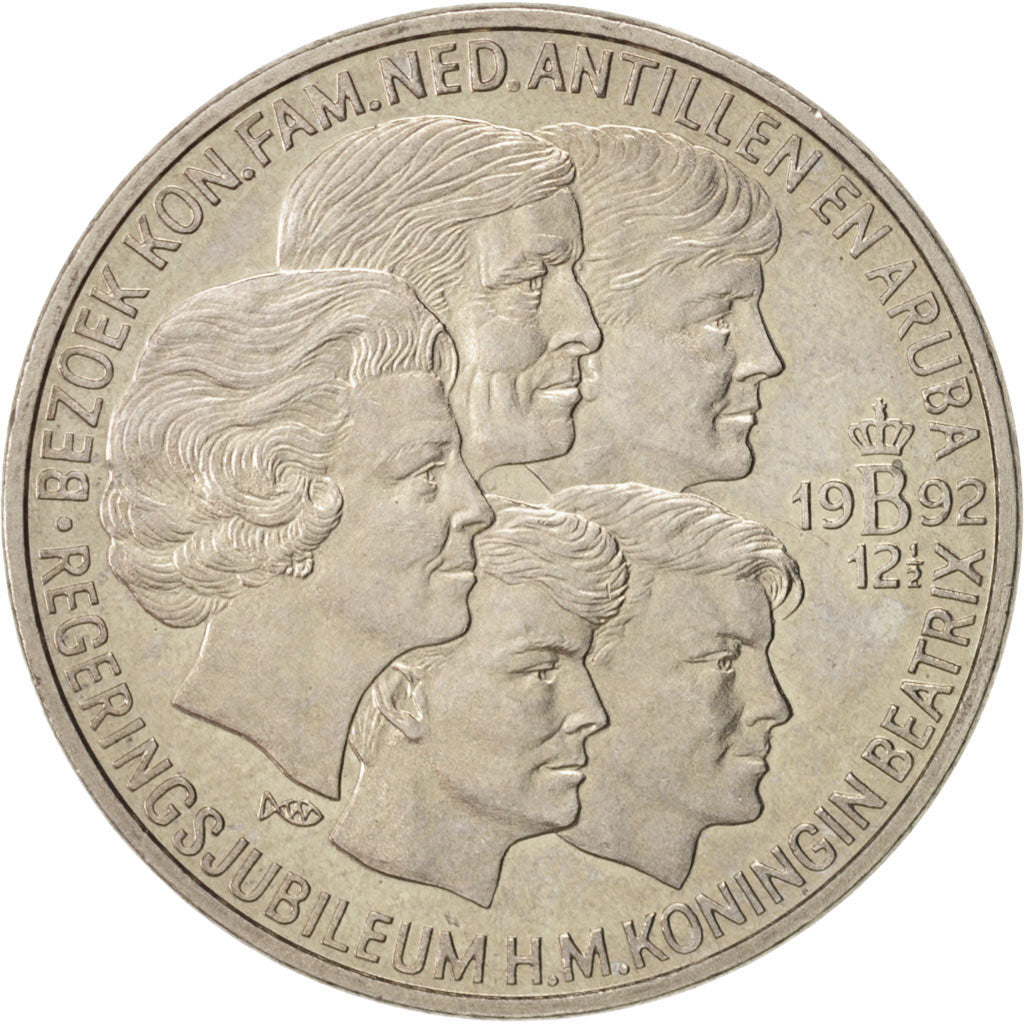 Moneta, Paesi Bassi, Beatrix, 2-1/2 ECU, 1992, Utrecht, SPL, Rame-nichel, KM:59