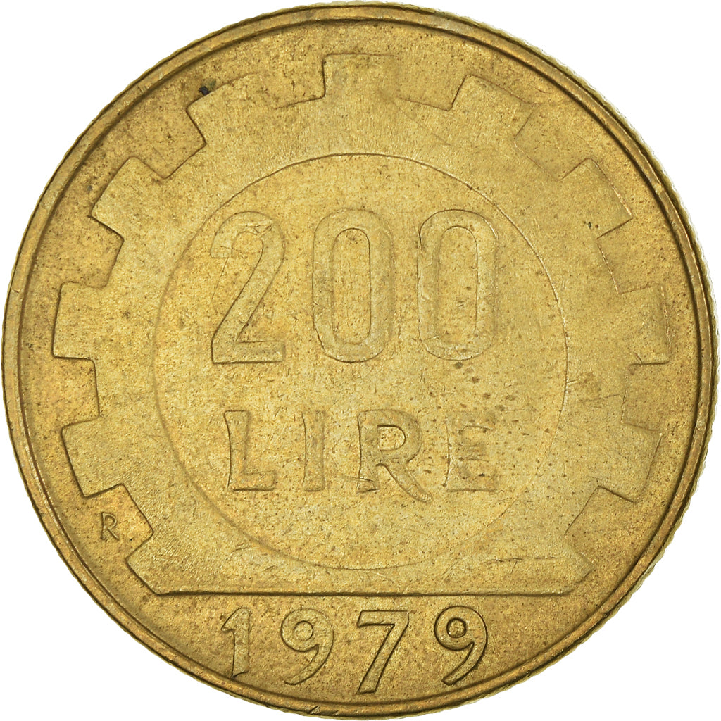 Moeda, Itália, 200 Lire, 1979
