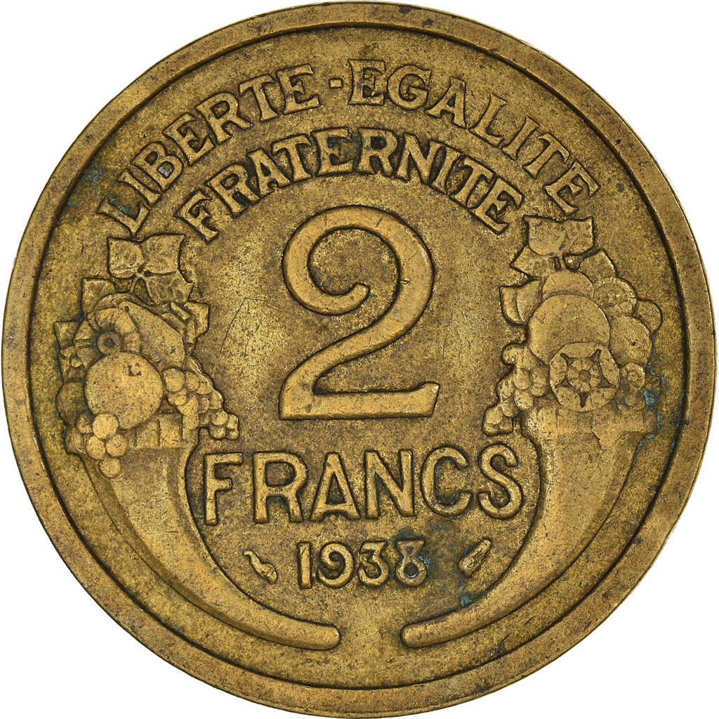Moneta, Francia, 2 Francs, 1938