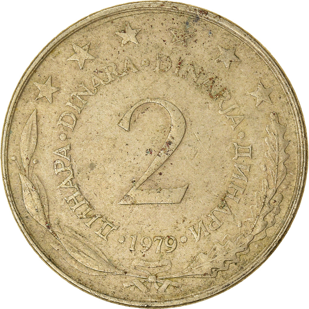 Monnaie, Yougoslavie, 2 Dinara, 1979