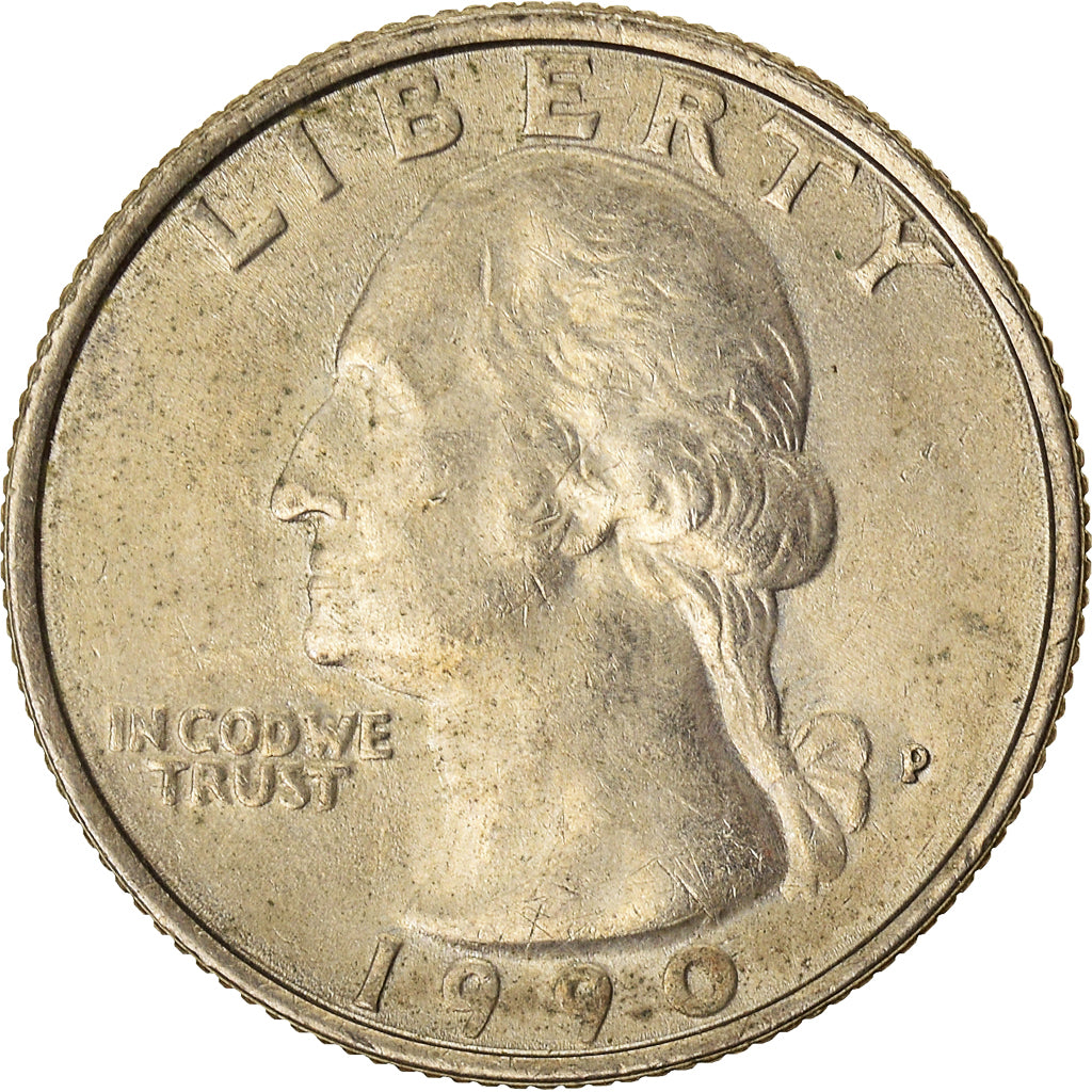 Moneda, Estados Unidos, Quarter, 1990