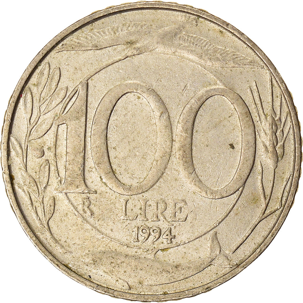 Münze, Italien, 100 Lire, 1994