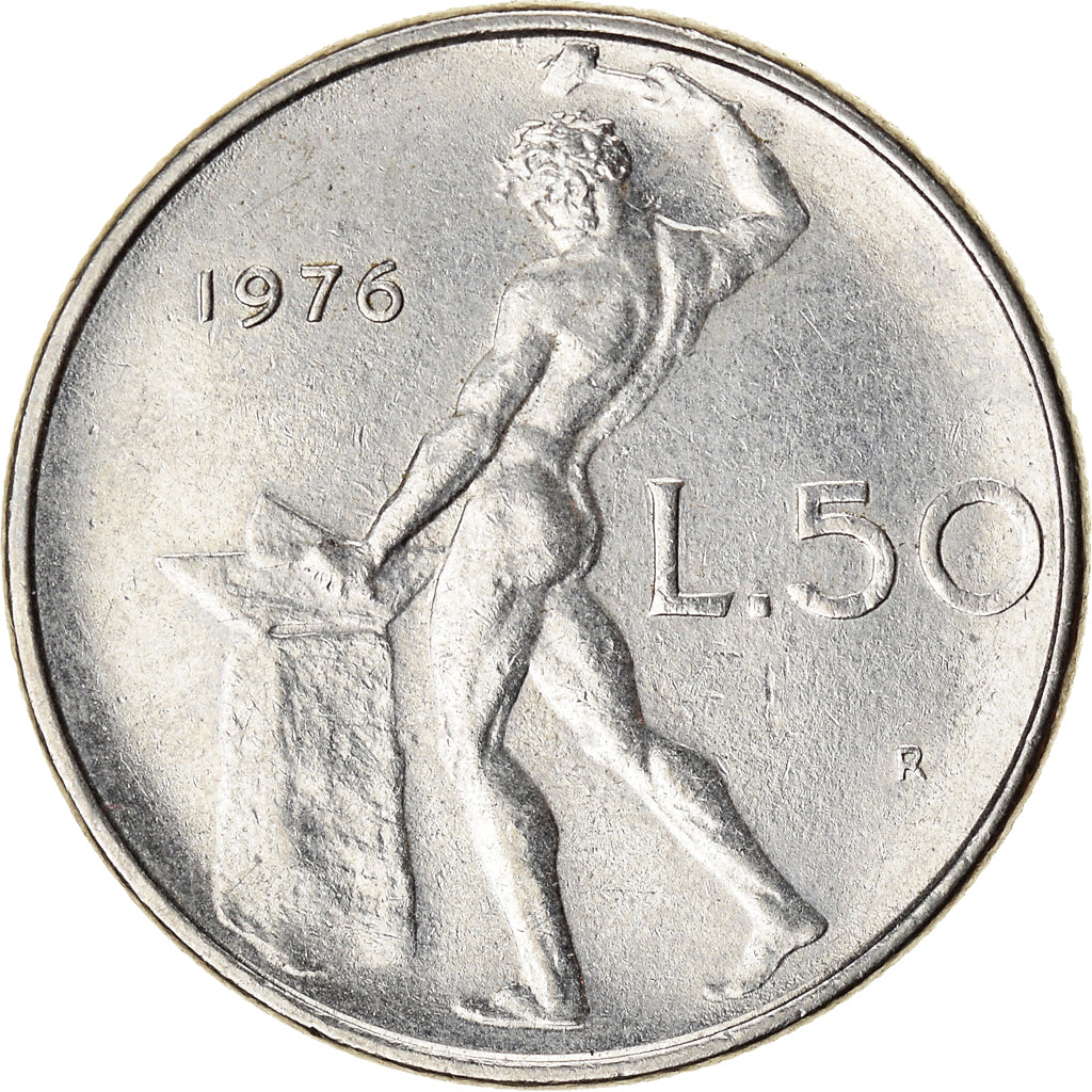 Moneta, Italia, 50 Lire, 1976