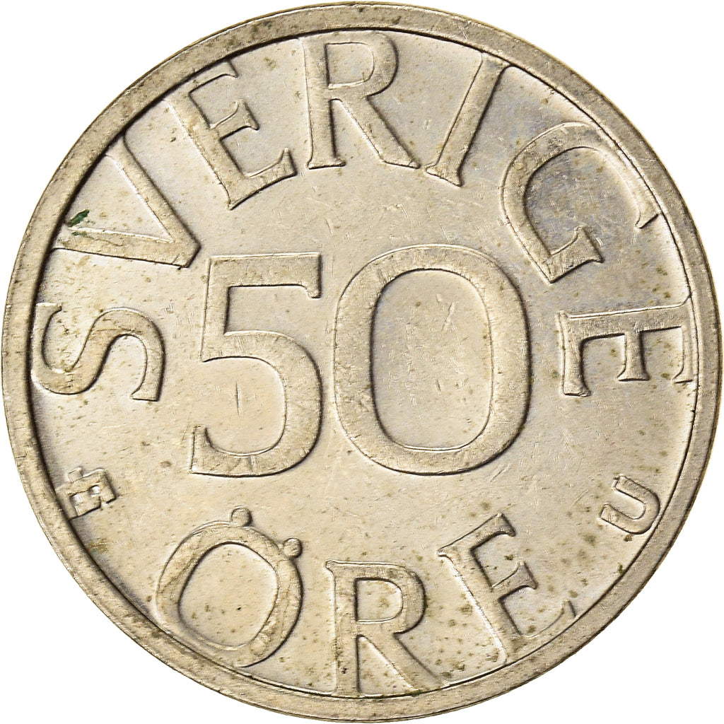 Moeda, Suécia, 50 Öre, 1982