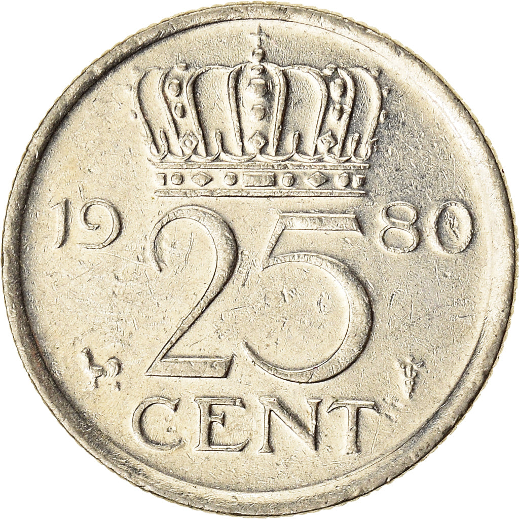 Moneta, Holandia, 25 Cents, 1980