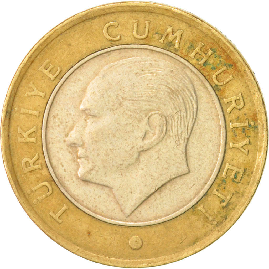 Coin, Turkey, Lira, 2009, EF(40-45), Bi-Metallic, KM:1244