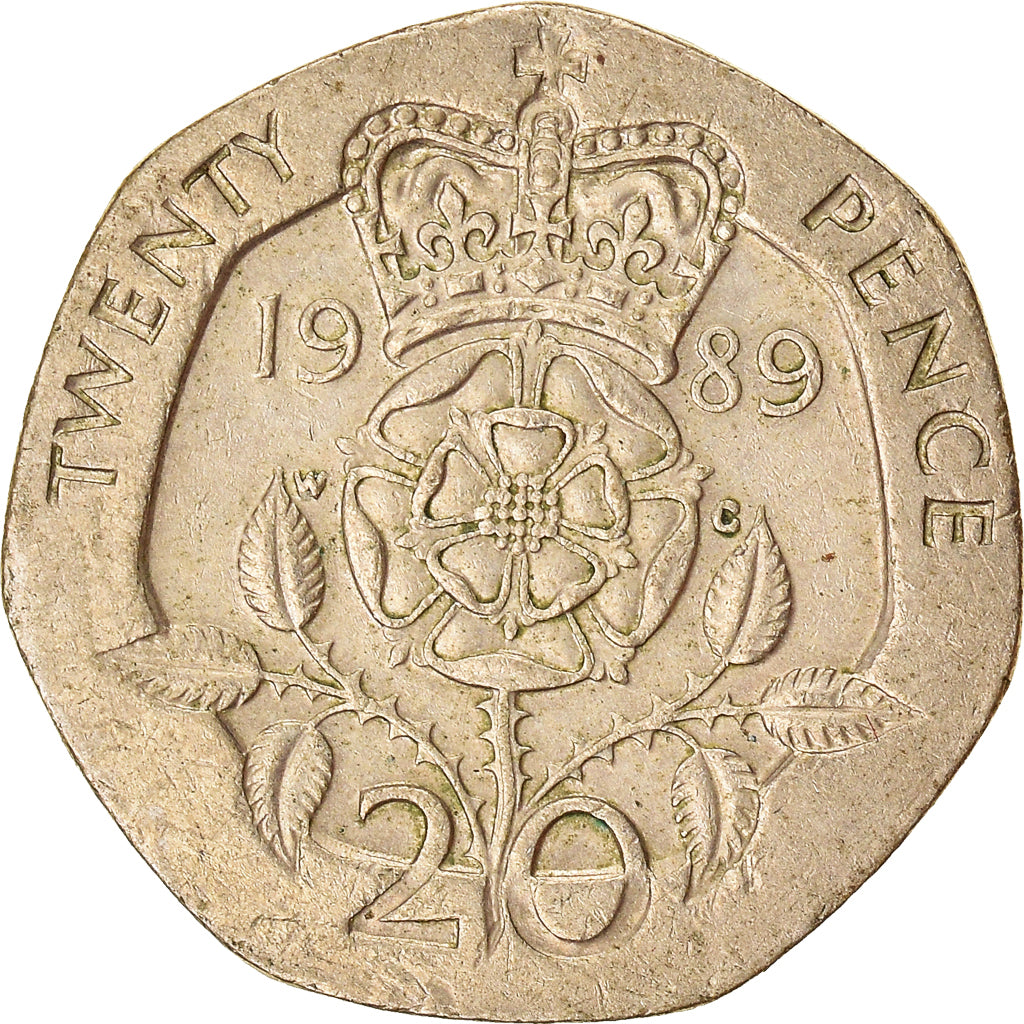 Moeda, Grã-Bretanha, 20 Pence, 1989