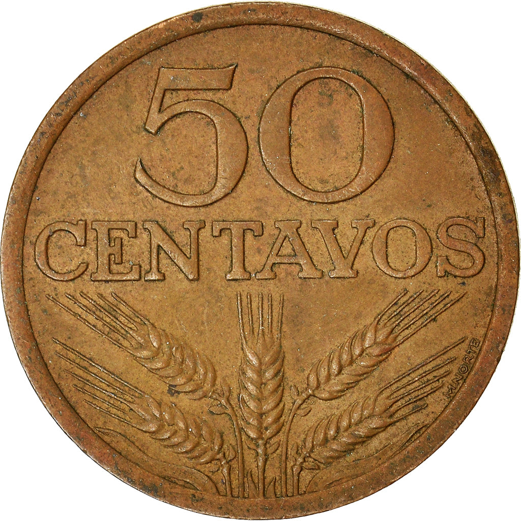 Coin, Portugal, 50 Centavos, 1976