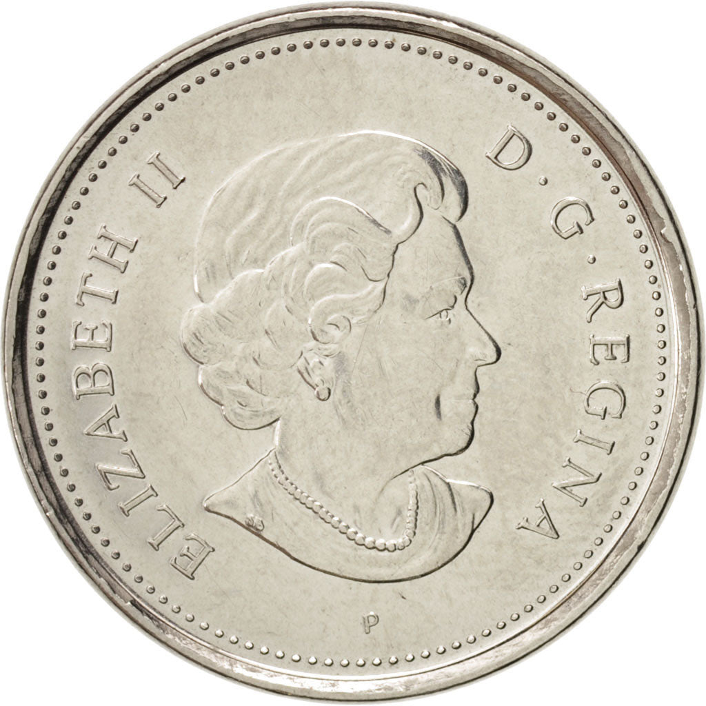 Canada, Elizabeth II, 5 Cents, 2006, Royal Canadian Mint, MS(63), Nickel plat...