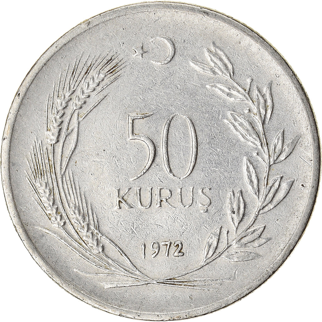 Moneta, Turchia, 50 Kurus, 1972