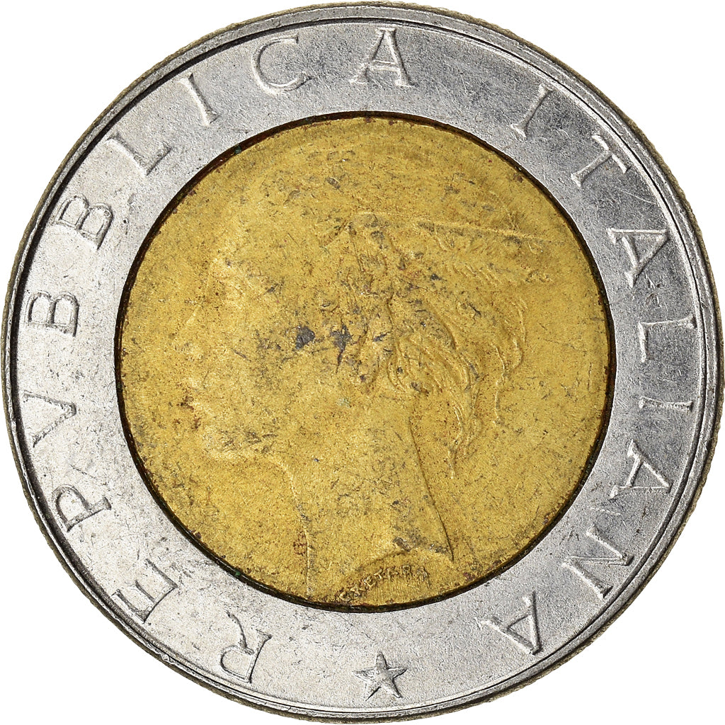 Moneda, Italia, 500 Lire, 1986