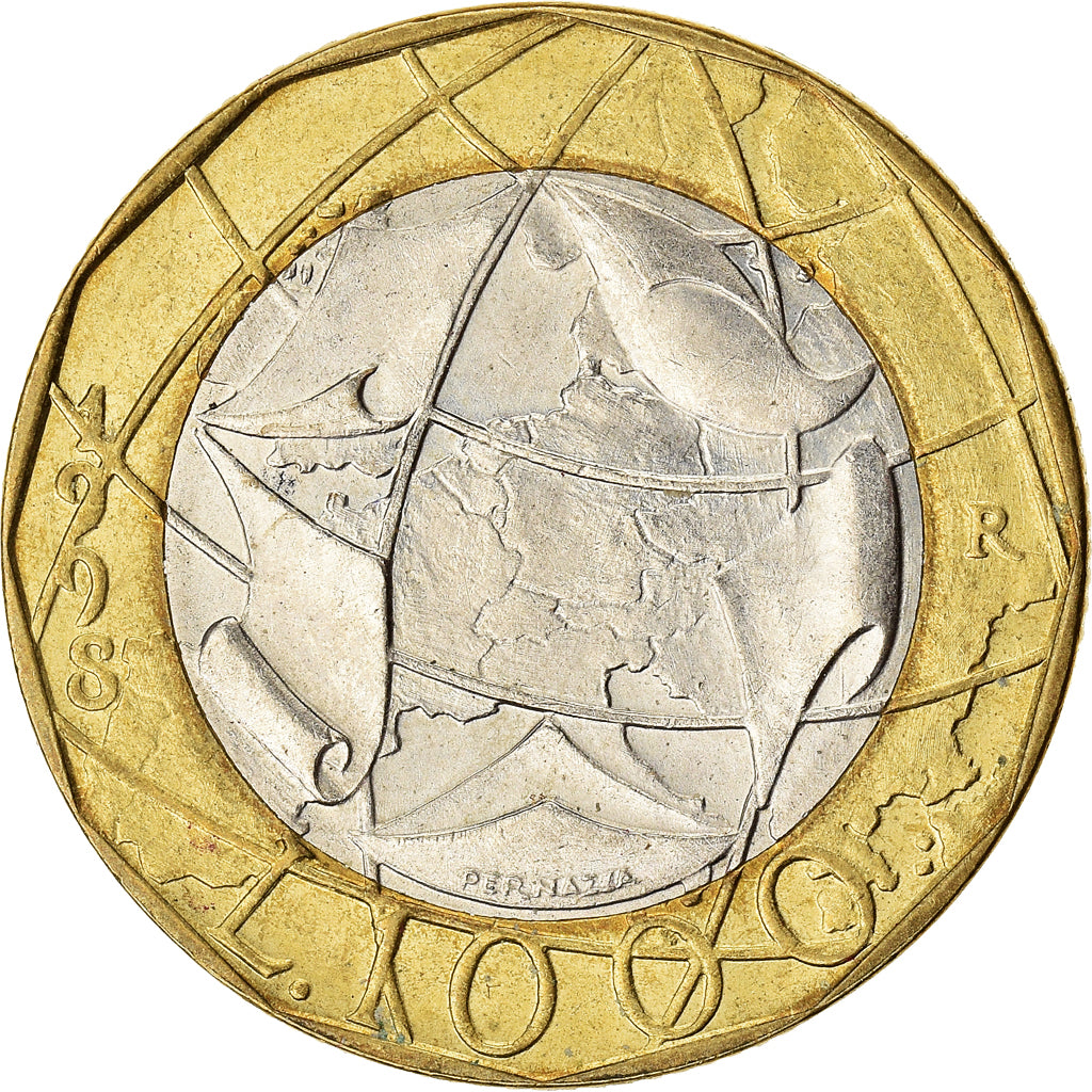 Monnaie, Italie, 1000 Lire, 1998