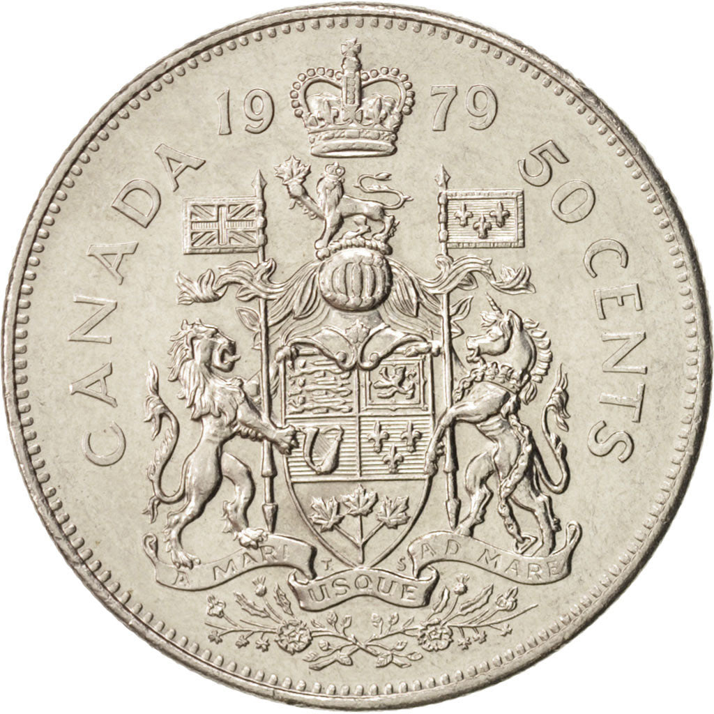 Monnaie, Canada, Elizabeth II, 50 Cents, 1979, Royal Canadian Mint, Ottawa, SPL