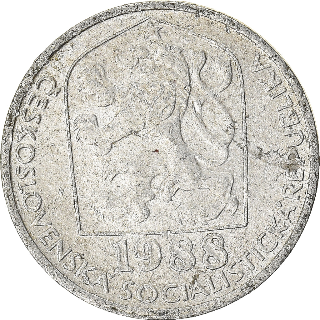 Coin, Czechoslovakia, 5 Haleru, 1988