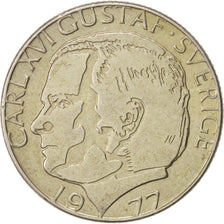 Coin, Sweden, Carl XVI Gustaf, Krona, 1977, AU(50-53), Copper-Nickel Clad