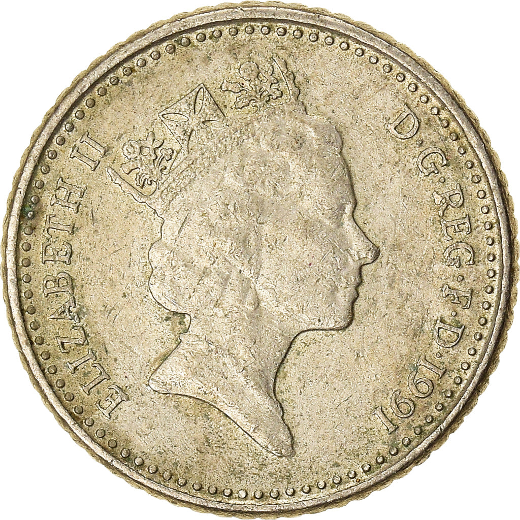 Münze, Großbritannien, 5 Pence, 1991