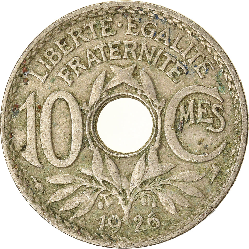 Munten, Frankrijk, 10 Centimes, 1926