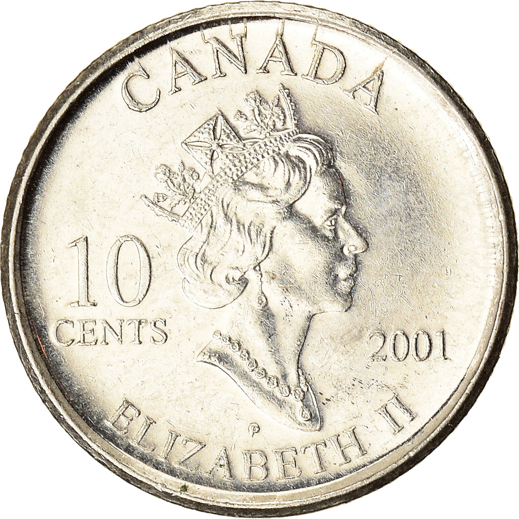 Coin, Canada, 10 Cents, 2001