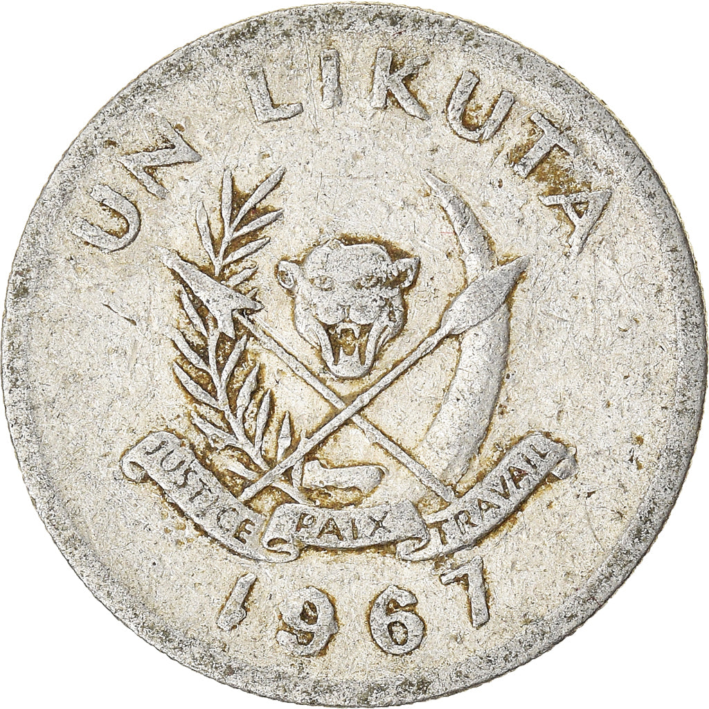Moneta, CONGO, REPUBBLICA DEMOCRATICA DEL, Likuta, 1967