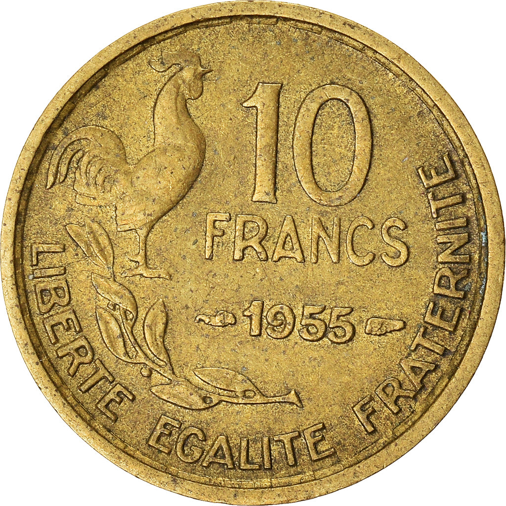 Münze, Frankreich, 10 Francs, 1955