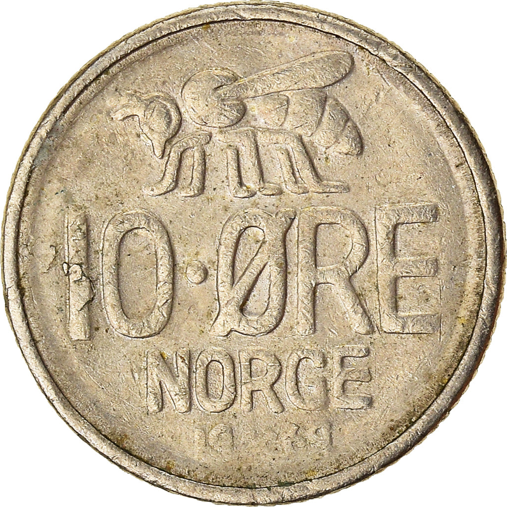 Moneda, Noruega, 10 Öre, 1969