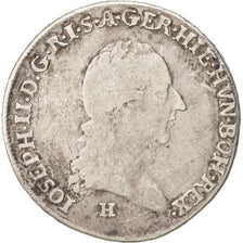 Monnaie, AUSTRIAN NETHERLANDS, Joseph II, 1/4 Kronenthaler, 1788, Günzburg, TB