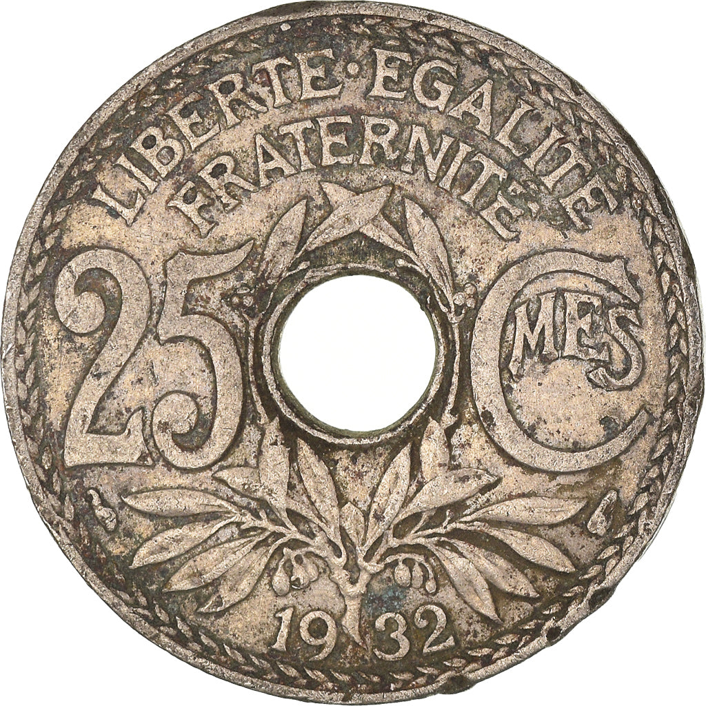 Coin, France, 25 Centimes, 1932