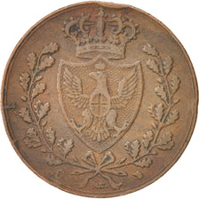 ITALIAN STATES, SARDINIA, Carlo Felice, 5 Centesimi, 1826, Genoa, VF(30-35),...